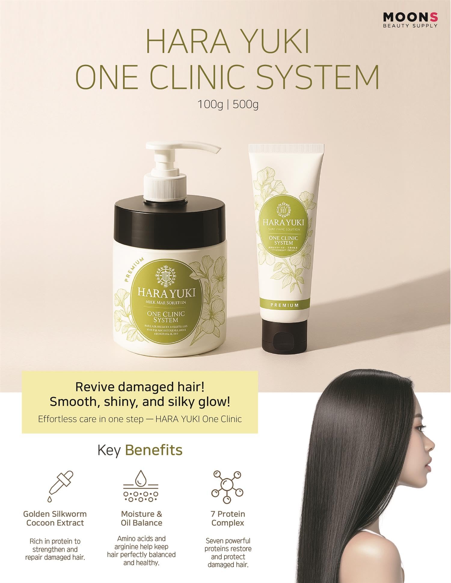 Amazon.com: HARA YUKI SILK HAIR SOLUTION ONE CLINIC SYSTEM 100g